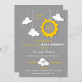 Ein Ray der Sonnenschein-Baby-Dusche Einladung (Vorne/Hinten)