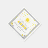 Ein Ray Sonnenschein Baby Duschpapier Napkin Sun Serviette (Ecke)