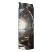 ein Reality-Architekt, der neue Weltentherme entwi Thermosbecher (Nach rechts gedreht)