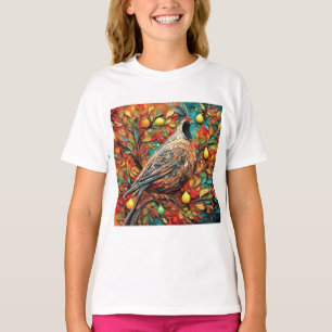 Ein Rebhuhn in einem Birnbaum T-Shirt