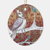 Ein Rebhuhn in einem Birnen-Baum 3,0 Keramik Ornament (Links)