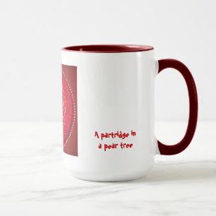 Ein Rebhuhn in einem Birnenbaum Tasse
