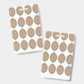 Ein rechteckiger Teppich mit einem komplizierten g Ausweis (Front & Back)