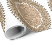 Ein rechteckiger Teppich mit einem komplizierten g Geschenkpapier (Rolleneckpunkt)