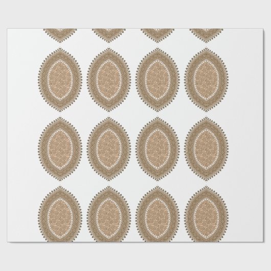 Ein rechteckiger Teppich mit einem komplizierten g Geschenkpapier (Flach)