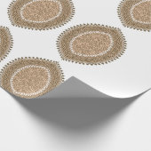 Ein rechteckiger Teppich mit einem komplizierten g Geschenkpapier (Ecke)