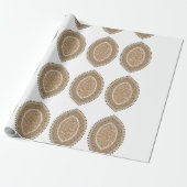 Ein rechteckiger Teppich mit einem komplizierten g Geschenkpapier (Ungerollt)