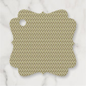 Ein rechteckiger Teppich mit kompliziertem geometr Geschenkanhänger (Vorderseite)
