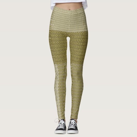 Ein rechteckiger Teppich mit kompliziertem geometr Leggings (Vorderseite)