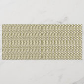 Ein rechteckiger Teppich mit kompliziertem geometr Menükarte (Vorderseite)