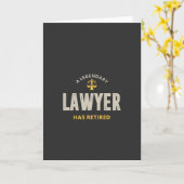 Ein Rechtsanwalt hat sich zurückgezogen Karte (Gelbe Blume)