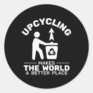 Ein Recycelnd Umweltschutz mit erhöhtem Zyklus Runder Aufkleber