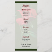 Ein Red Rosenknospe Menu... Menükarte (Vorderseite)