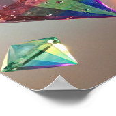 Ein Regenbogen aus Diamanten: Schwimmende Juwelen  Poster (Ecke)