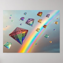 Ein Regenbogen aus Diamanten: Schwimmende Juwelen Poster