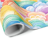 Ein Regenbogen aus Regenbögen  Geschenkpapier (Rolleneckpunkt)