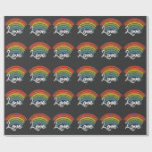 Ein Regenbogen der Liebe Geschenkpapier (Flach)