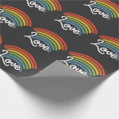 Ein Regenbogen der Liebe Geschenkpapier (Ecke)
