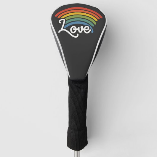 Ein Regenbogen der Liebe Golf Headcover (Vorderseite)