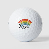 Ein Regenbogen der Liebe Golfball (Vorderseite)