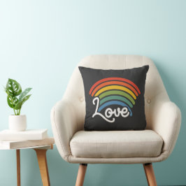 Ein Regenbogen der Liebe Kissen