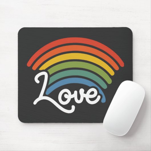 Ein Regenbogen der Liebe Mousepad (Mit Mouse)