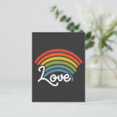 Ein Regenbogen der Liebe Postkarte (Stehend Vorderseite)