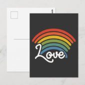 Ein Regenbogen der Liebe Postkarte (Vorne/Hinten)