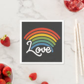 Ein Regenbogen der Liebe Serviette (Beispiel)