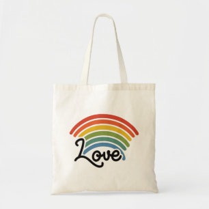 Ein Regenbogen der Liebe Tragetasche