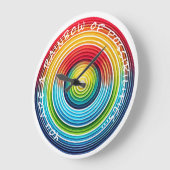 ... Ein Regenbogen der Möglichkeiten Wall Uhr (Winkel)