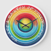 ... Ein Regenbogen der Möglichkeiten Wall Uhr (Vorderseite)