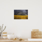 Ein Regenbogen, der nach Mittag durch einen Nebels Poster (Küche)