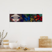 Ein Regenbogen der Schmetterlinge, Märchen und Kun Poster (Küche)