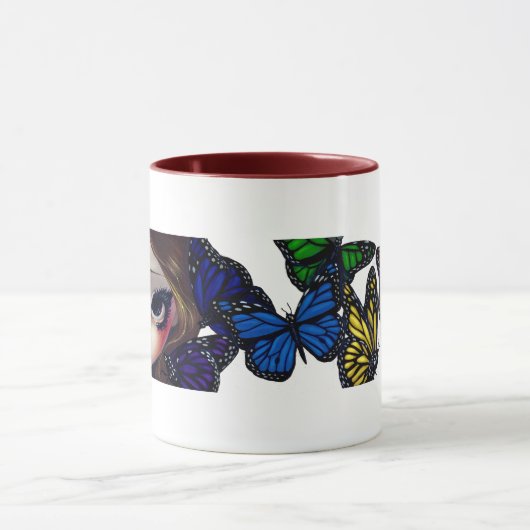 Ein Regenbogen der Schmetterlinge Tasse (Zentrum)