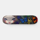 Ein Regenbogen des Schmetterlings-Fee-Skateboards Skateboard (Horizontal)