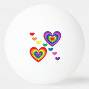 Ein Regenbogen für meinen Valentinsgruß Tischtennisball