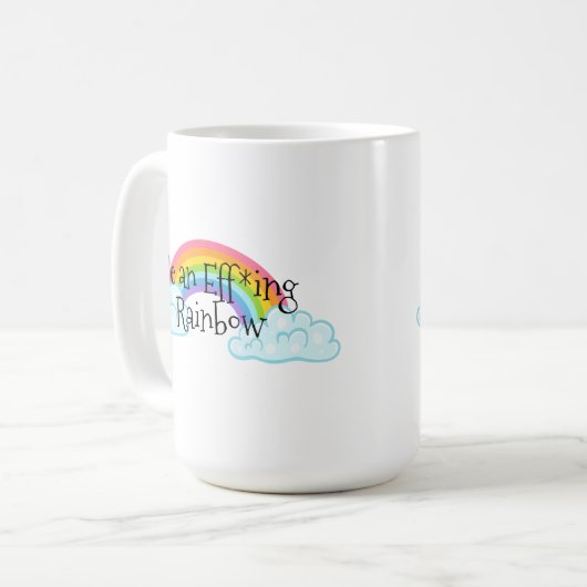 Ein Regenbogen sein Kaffeetasse (Vorderseite Links)