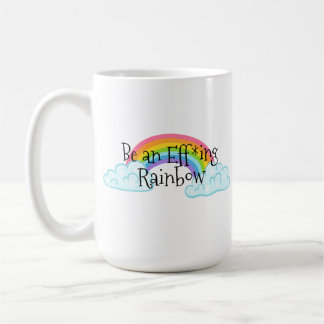 Ein Regenbogen sein Kaffeetasse