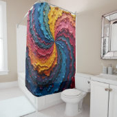 Ein Regenbogen-Stolz auf die Welt Duschvorhang (Beispiel)