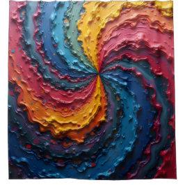 Ein Regenbogen-Stolz auf die Welt Duschvorhang