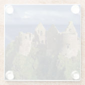 Ein Regenbogen trifft auf das mittelalterliche Sch Glasuntersetzer (Rückseite)