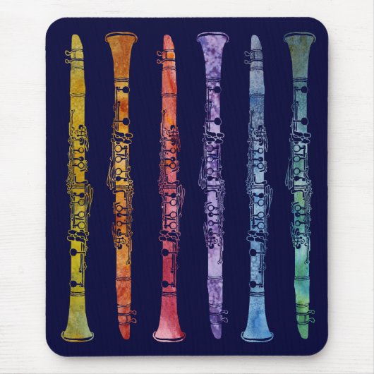 Ein Regenbogen von Clarinets Mousepad (Vorne)