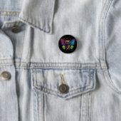 Ein Regenbogenschmetterling Button (Beispiel)