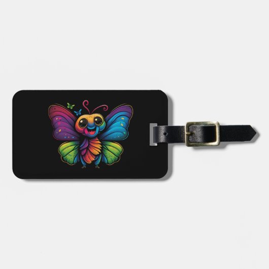Ein Regenbogenschmetterling Gepäckanhänger (Vorderseite horizontal)