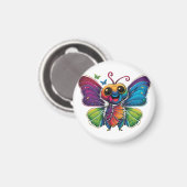Ein Regenbogenschmetterling Magnet (Vorderseite/Rückseite)