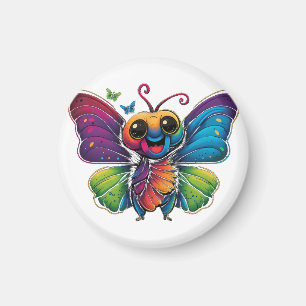 Ein Regenbogenschmetterling Magnet