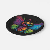 Ein Regenbogenschmetterling Pappteller (Schrägansicht)