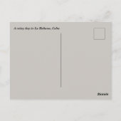 Ein Regentag in La Habana Kuba Postkarte (Rückseite)