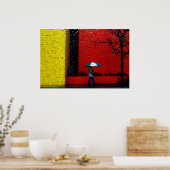 Ein Regentag Poster (Küche)